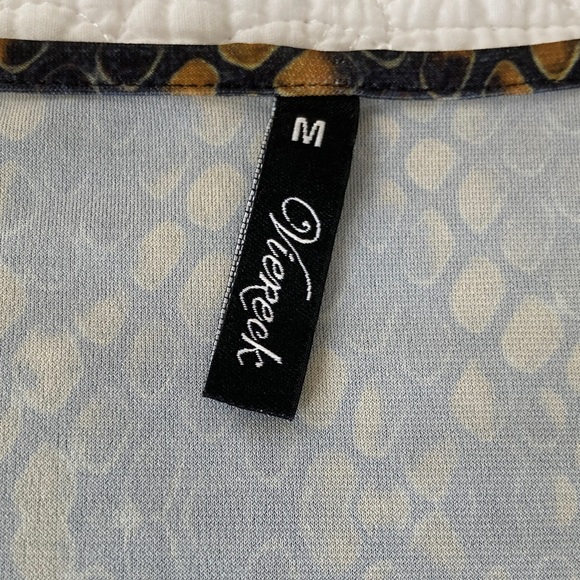 V-Neck Long Sleeve Snake-Print Dress in Brown and Black, medium - Picture 2 of 8